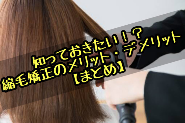 知っておきたい 縮毛矯正のメリット デメリット まとめ 座間 相模原 クセ毛美容師石川のブログ