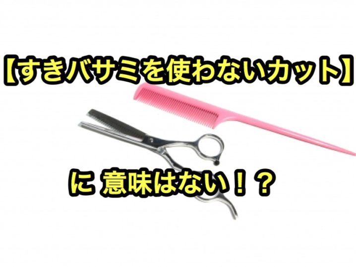 すきバサミを使わないカット に意味はない 変な頭にならないための基礎知識 座間 相模原 クセ毛美容師石川のブログ