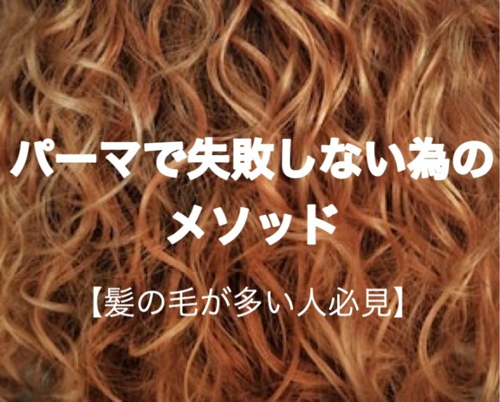 髪の毛が多い人必見のパーマで失敗しないためのメソッド 座間 相模原 クセ毛美容師石川のブログ