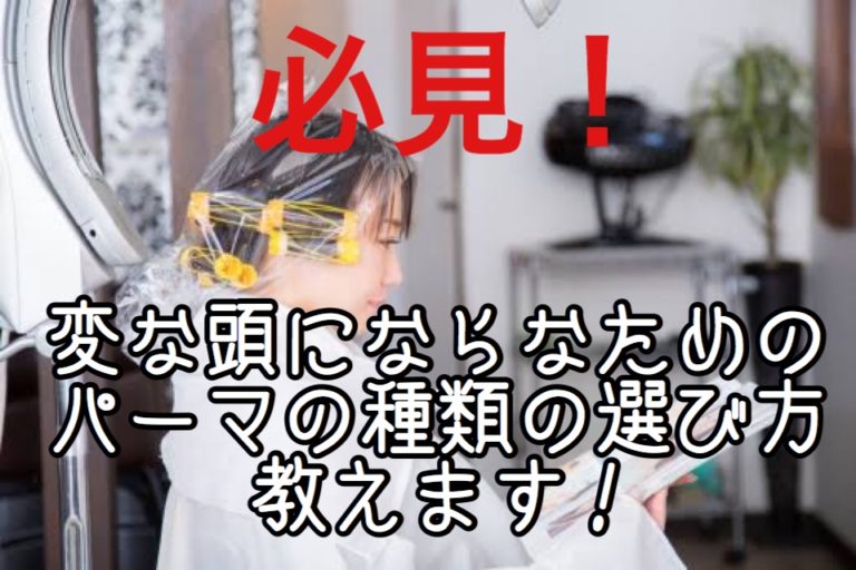 必見！変な頭にならないためのパーマの種類の選び方！ 座間 相模原 クセ毛美容師石川のブログ